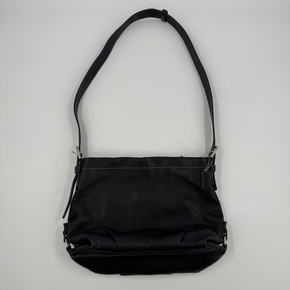 Coach Ergo Hobo Bag Womens Large Black Pebbled Leather Shoulder Bag F15064